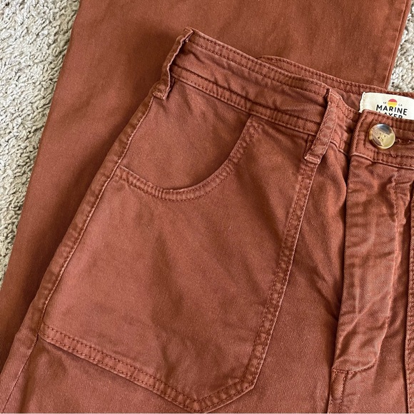 Marine Layer Bridget Twill Flare Pants - Picture 3 of 9